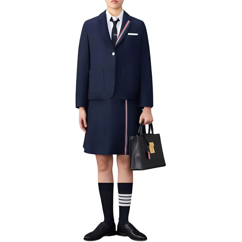 THOM BROWNE RWB Tab Single Breasted Blazer-2