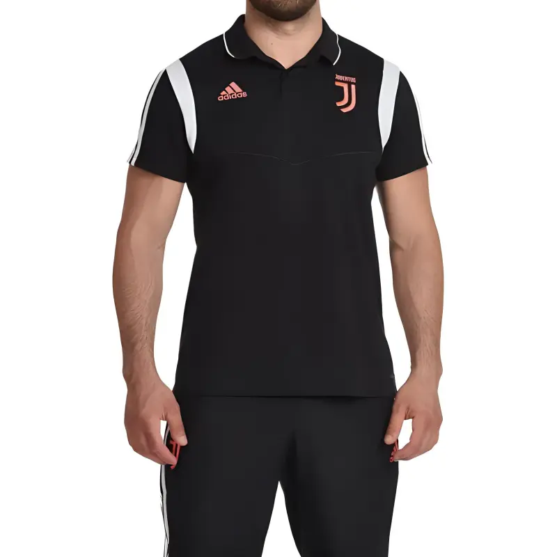 Adidas x YOUWENTUSI,LIANMINGKUAN Juve Polo Shirt Men's Black-2