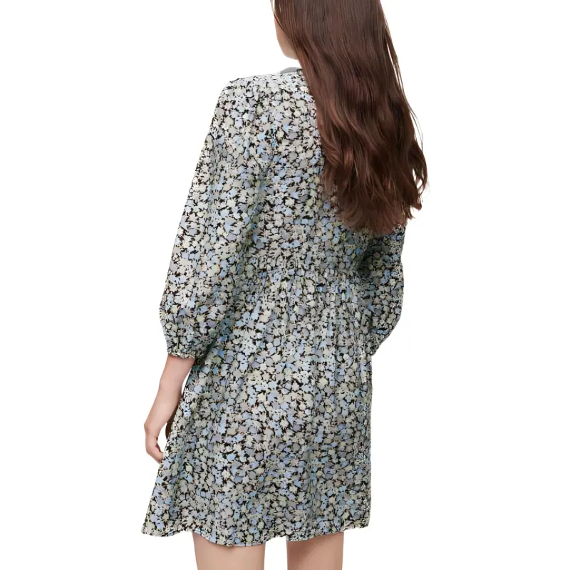 Maje Long-Sleeved Dresses Women's Blue-2