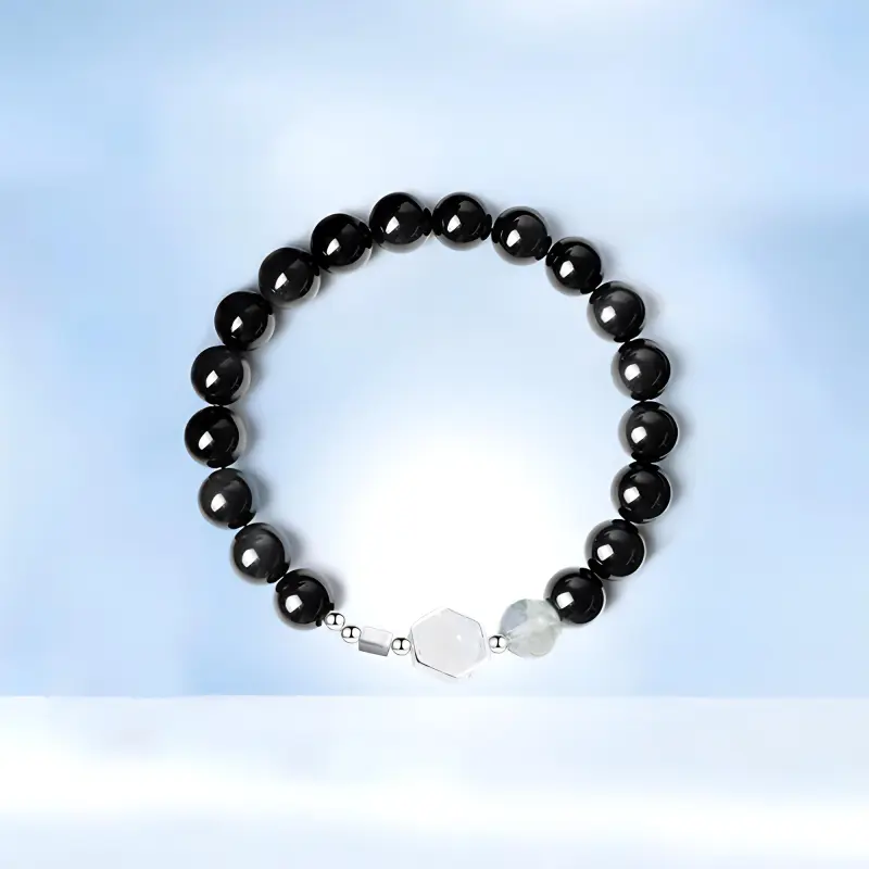 Teddy Bear Collection Obsidian Bracelets Unisex-2