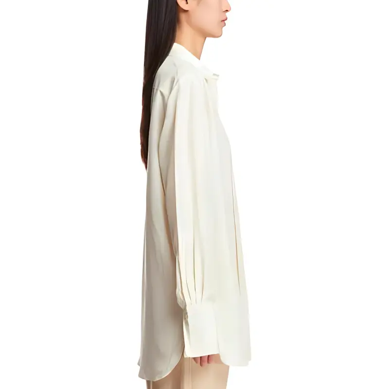 TOTEME Decorative Pleats Long-Sleeved Blouse-5