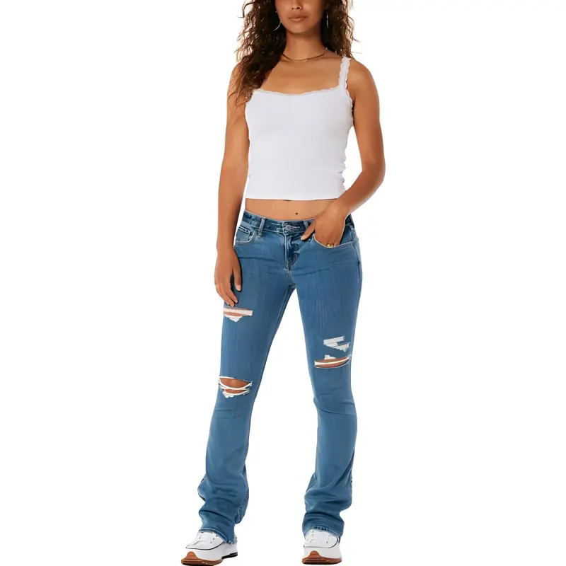 Hollister Jeans Women's Washed Blue-1