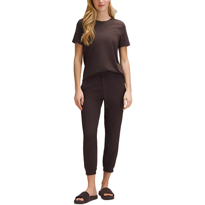 Lululemon Soft Jersey Classic Fit Mid Rise Jogger Casual Pants Women's-1