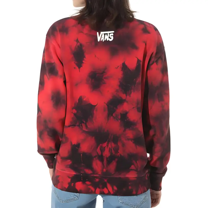 Vans X Friday The 13th Boyfriend Pullover Crew Sweatshirt Red-4