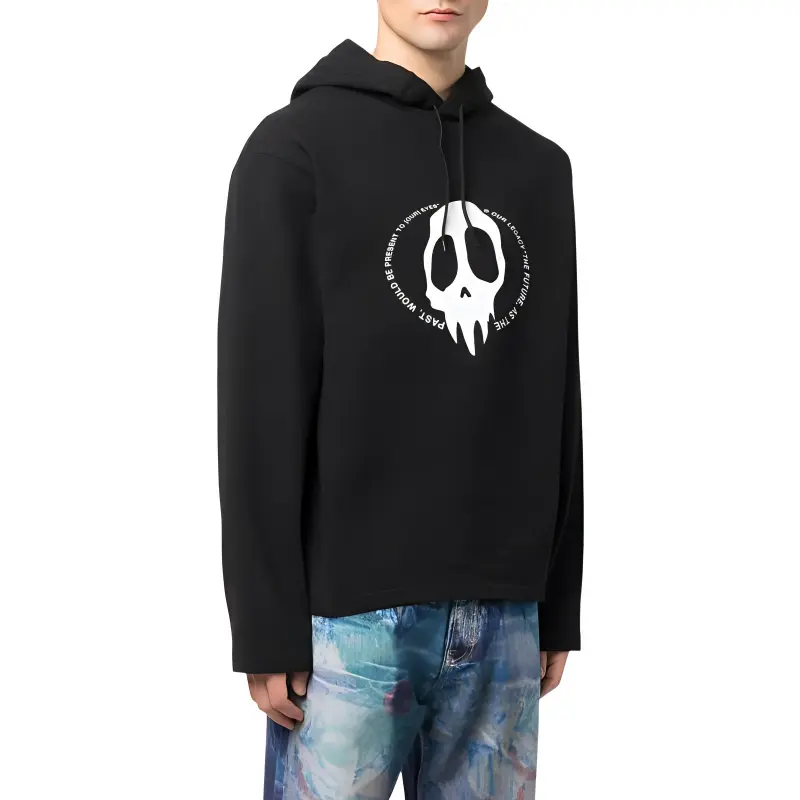 OUR LEGACY Maverick Skull Print Hoodie-2