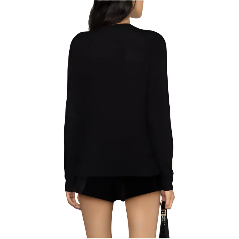 SAINT LAURENT Crewneck Long Sleeved Jumper-3