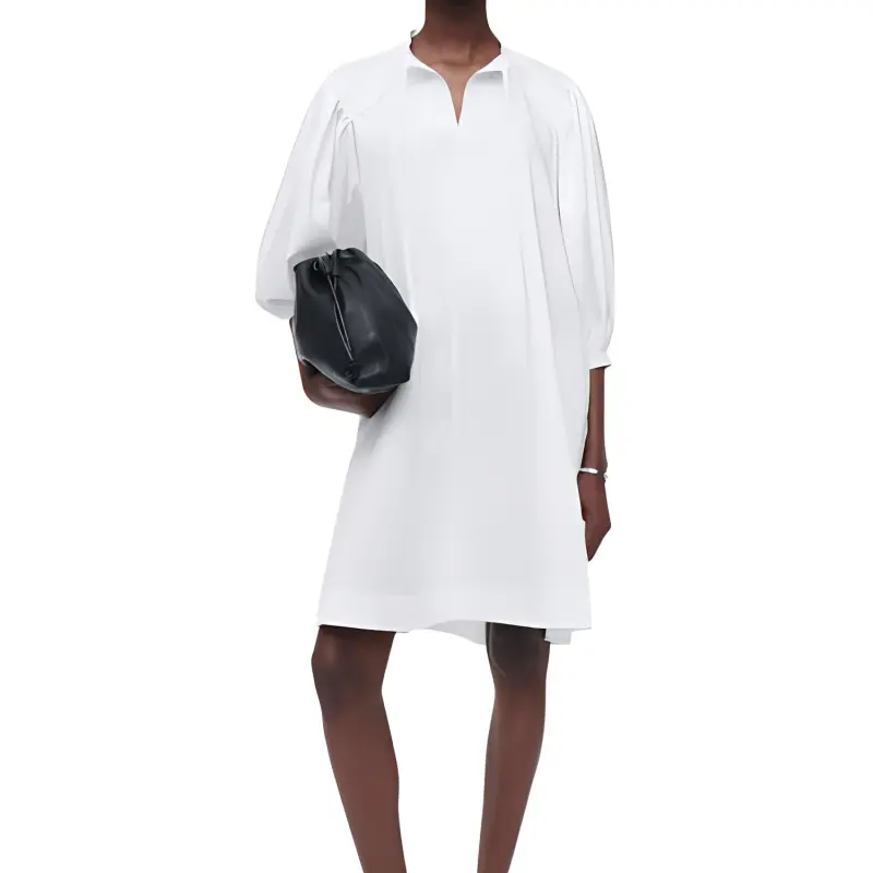 COS Long Sleeved Dresses Women's White-1