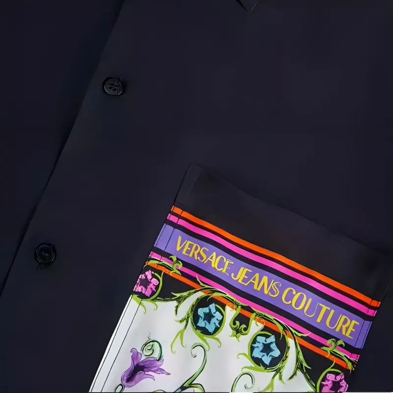 VERSACE JEANS COUTURE Shirts Men Black-2