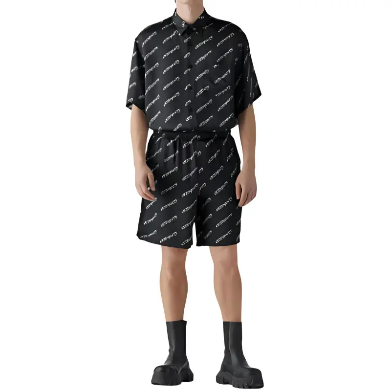 Vetements Sports Shorts Unisex Black-1