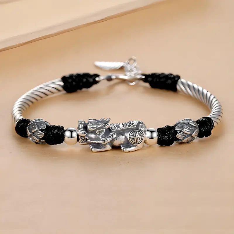 CHINA GOLD 999 Fine Silver Bracelets Unisex-1