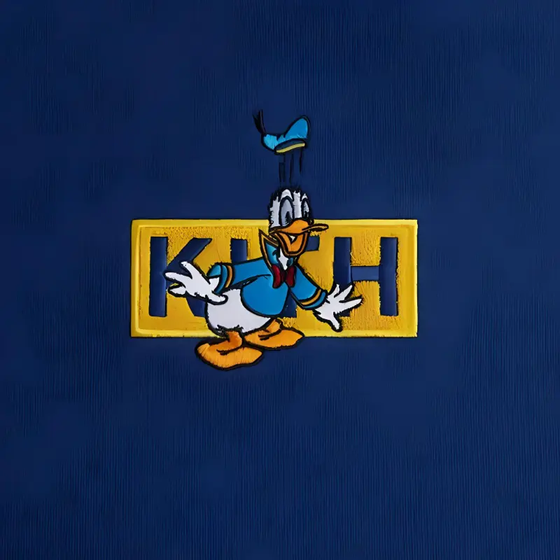 KITH For Mickey & Friends Cyber Monday Donald Duck Classic Logo Williams Crewneck-2