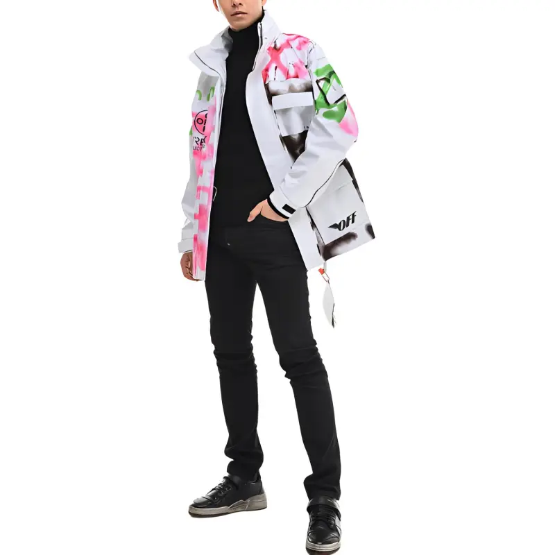OFF WHITE Jackets Coats Men's White-3