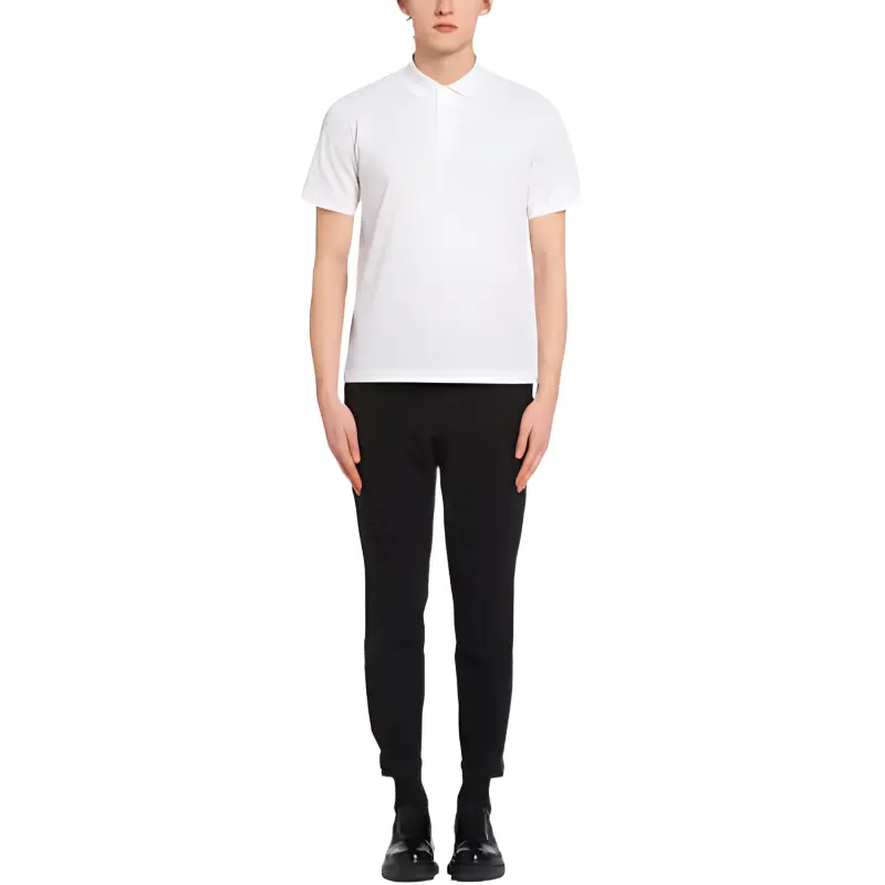 PRADA Polo Shirts Men White-2