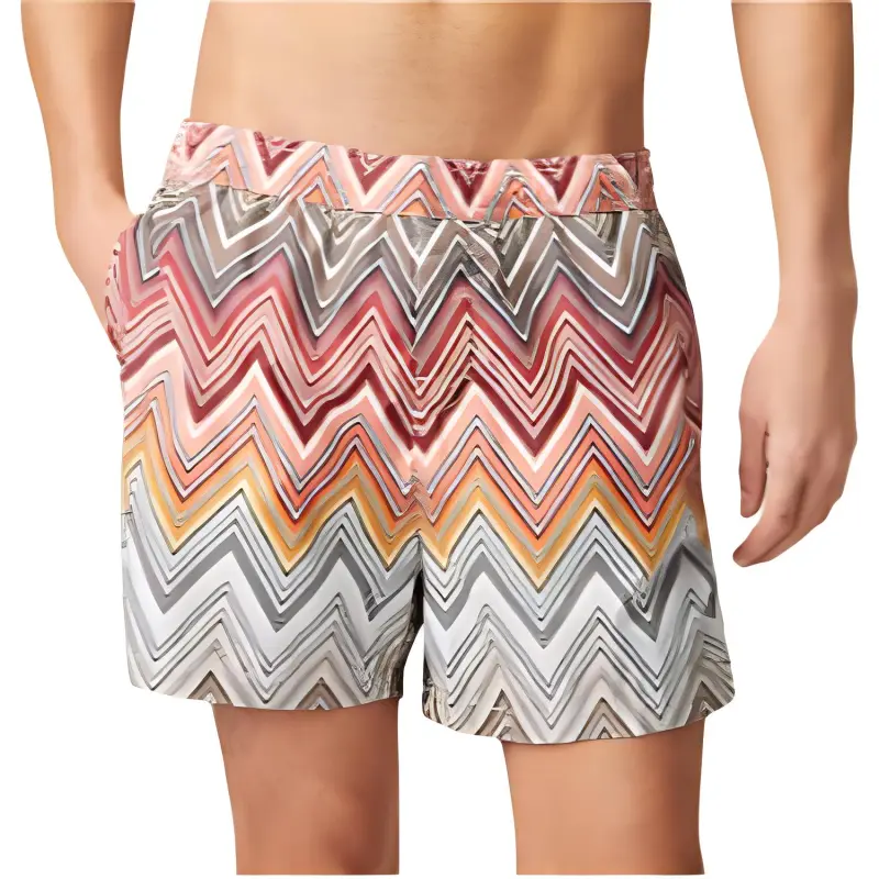 MISSONI Zigzag-pattern Swim Shorts-3
