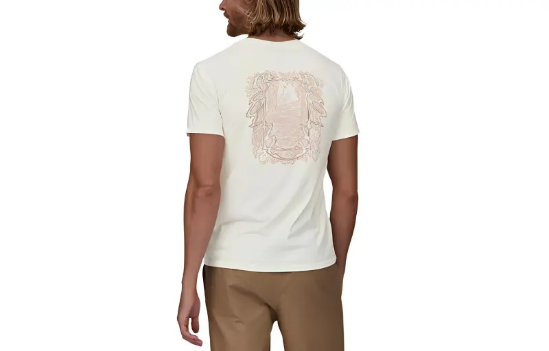 Patagonia Organic T Shirt Men's Birch White-1