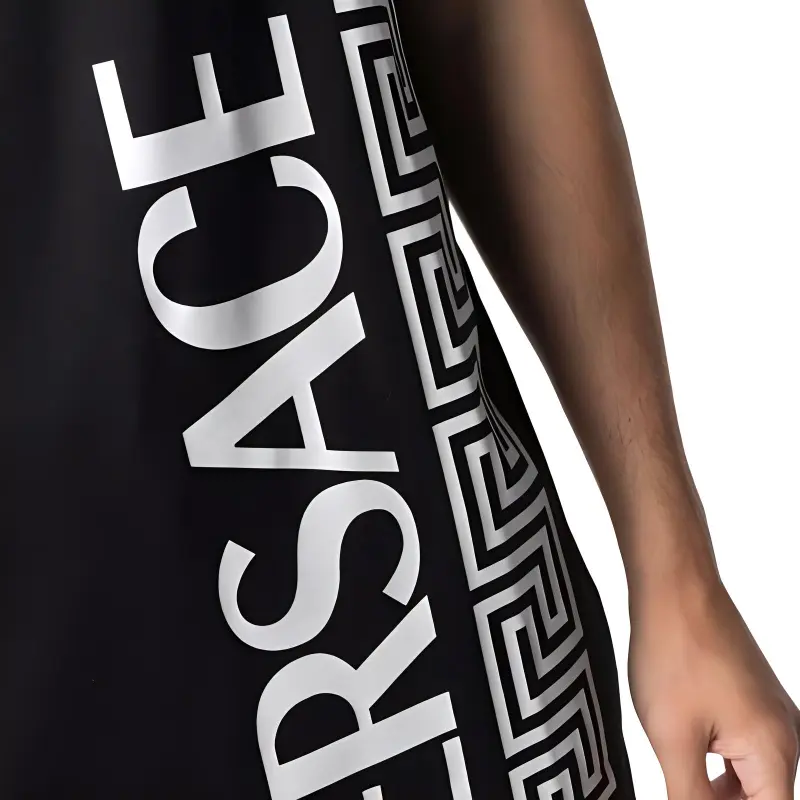 VERSACE Tank Tops Men Black-2