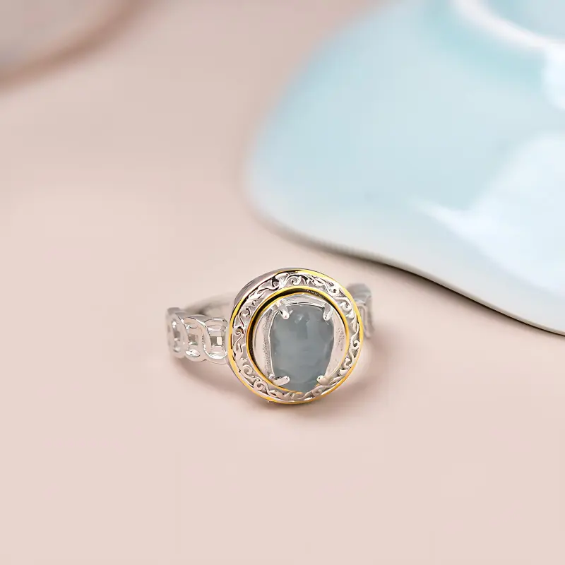 Tokai Family Ice Glutinous Jadeite Rings Women's-2
