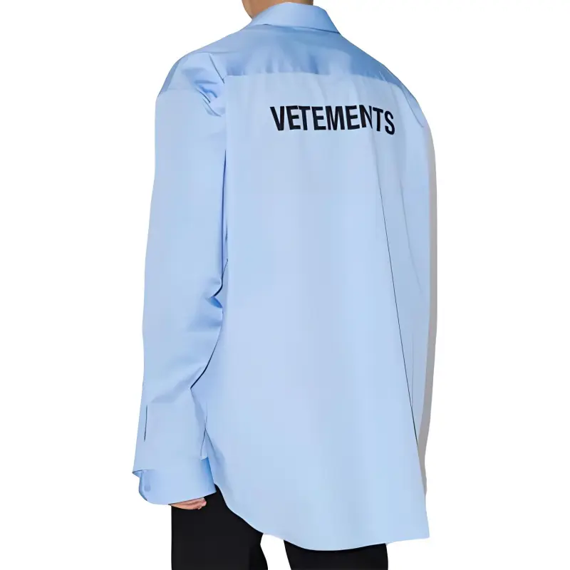 Vetements Shirts Men Blue-2
