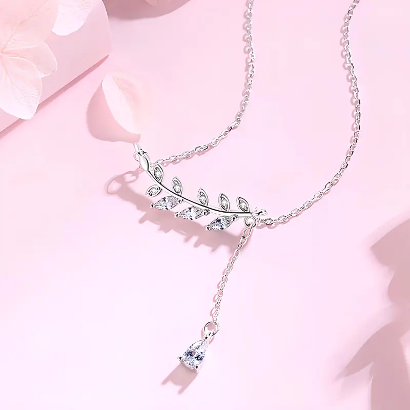CHINA GOLD S925 Silver Necklaces Women's-2