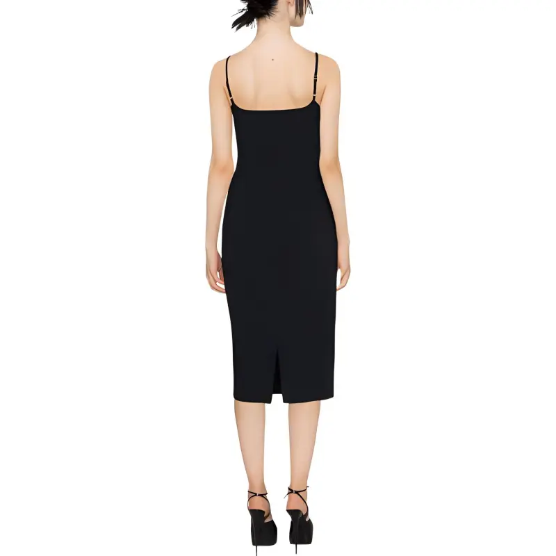 Blumarine Heart Rhinestone Embellished Slip Dress-2