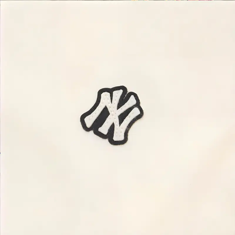 MLB Base Logo T Shirts Unisex Cream-2