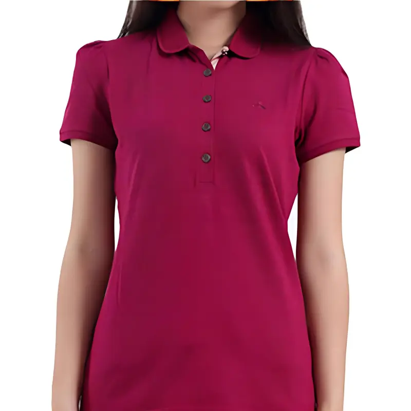 Burberry Polo Shirts Women's Red-1