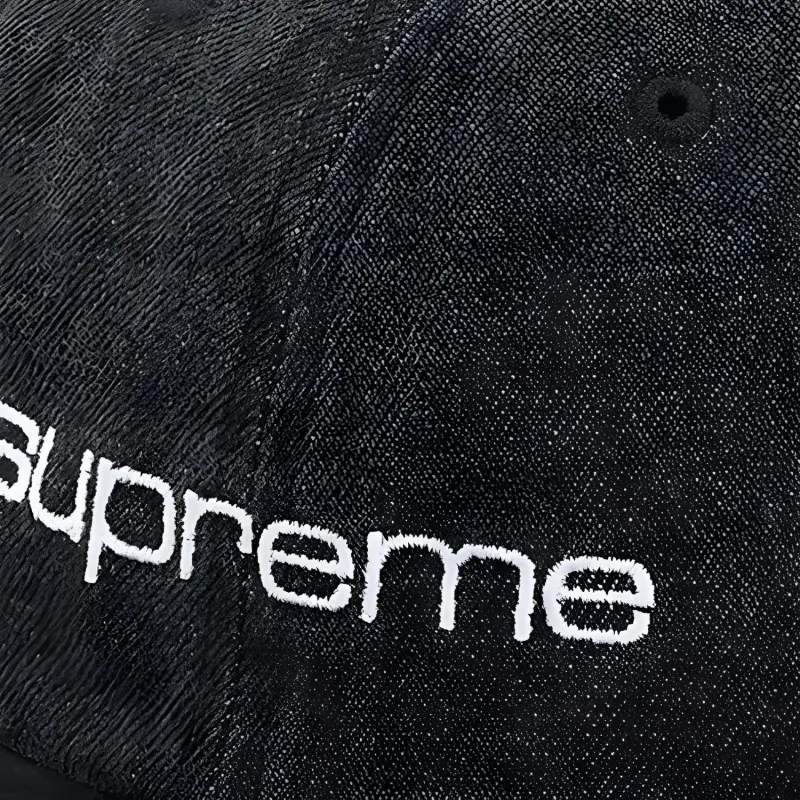 Supreme Denim Suede Compact Logo 6 Panel-2