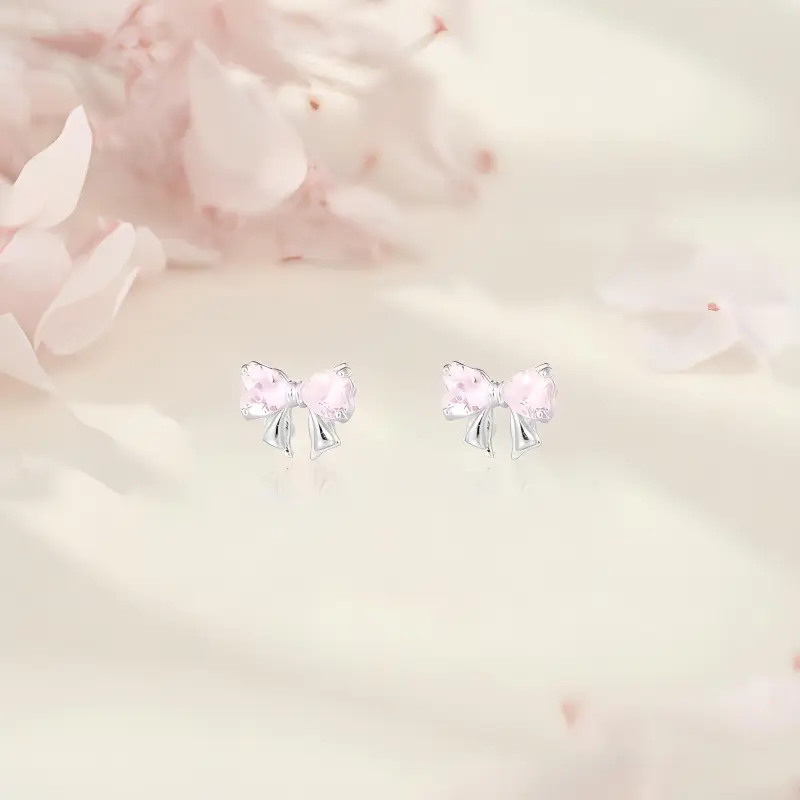 SHK Sterling Silver Stud Earrings Women's-8
