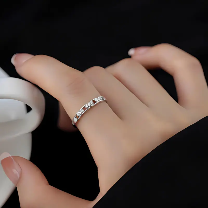 AKAK 925 Sterling Silver Rings Women's-5