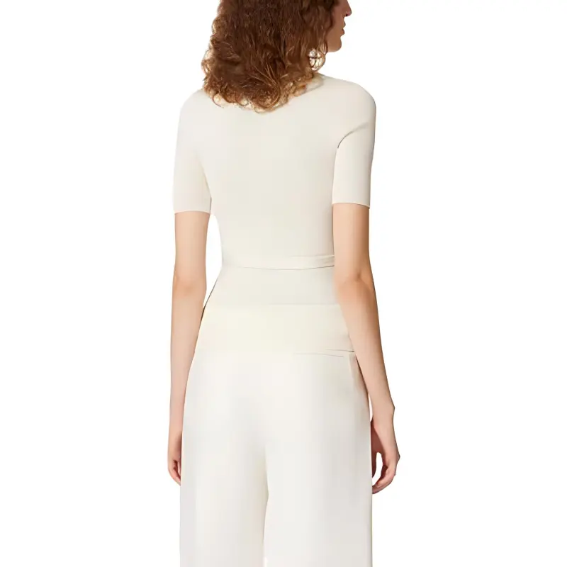 Valentino Logo Plaque Short Sleeved Jumper-2