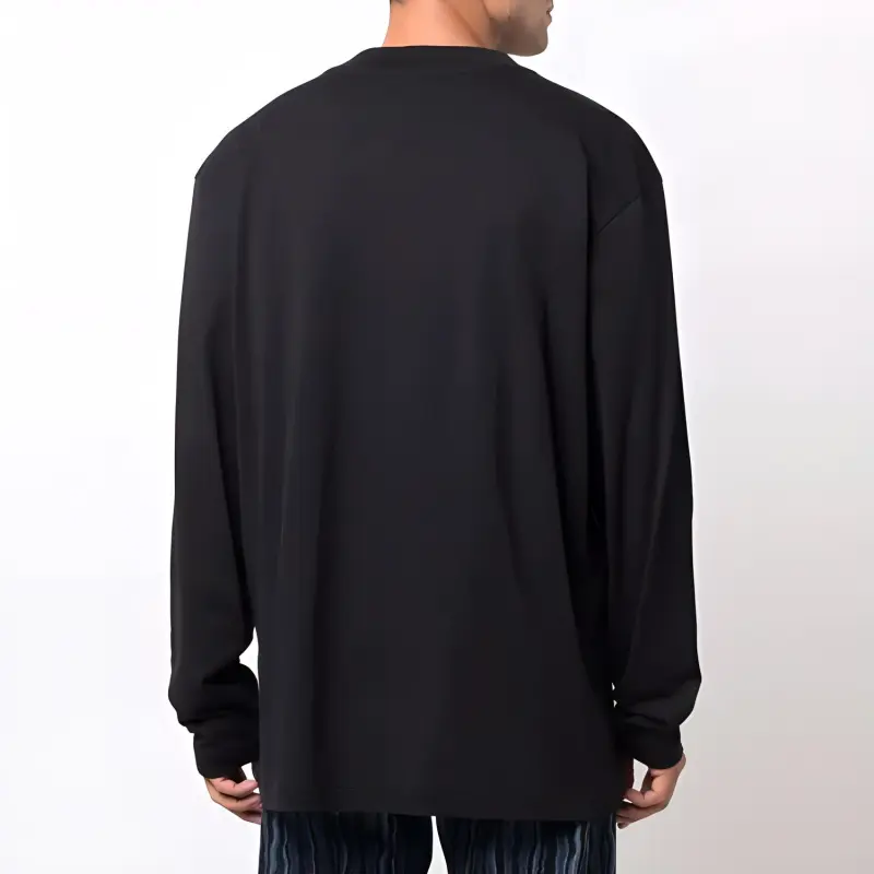 MARNI Bio Jersey Embroidery Logo Long Sleeve T Shirt-2