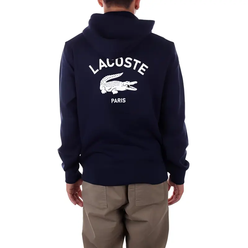 LACOSTE Print Hoodie Sweatshirt-4