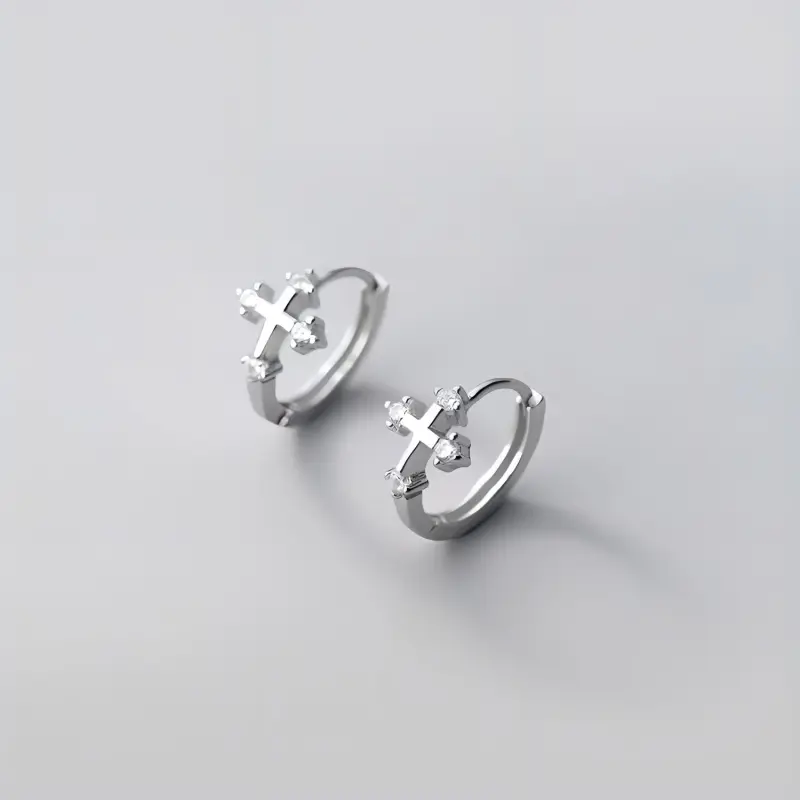 GUDUD Titanium Steel Earrings Women's-1