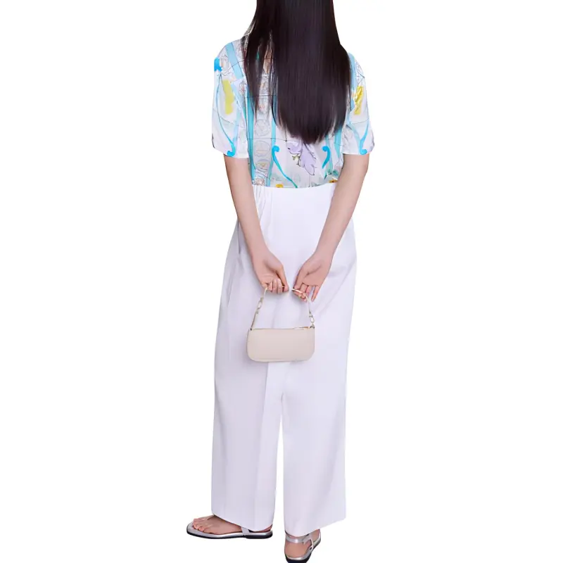 Maje Mosaic-print Panelled T-shirt-2