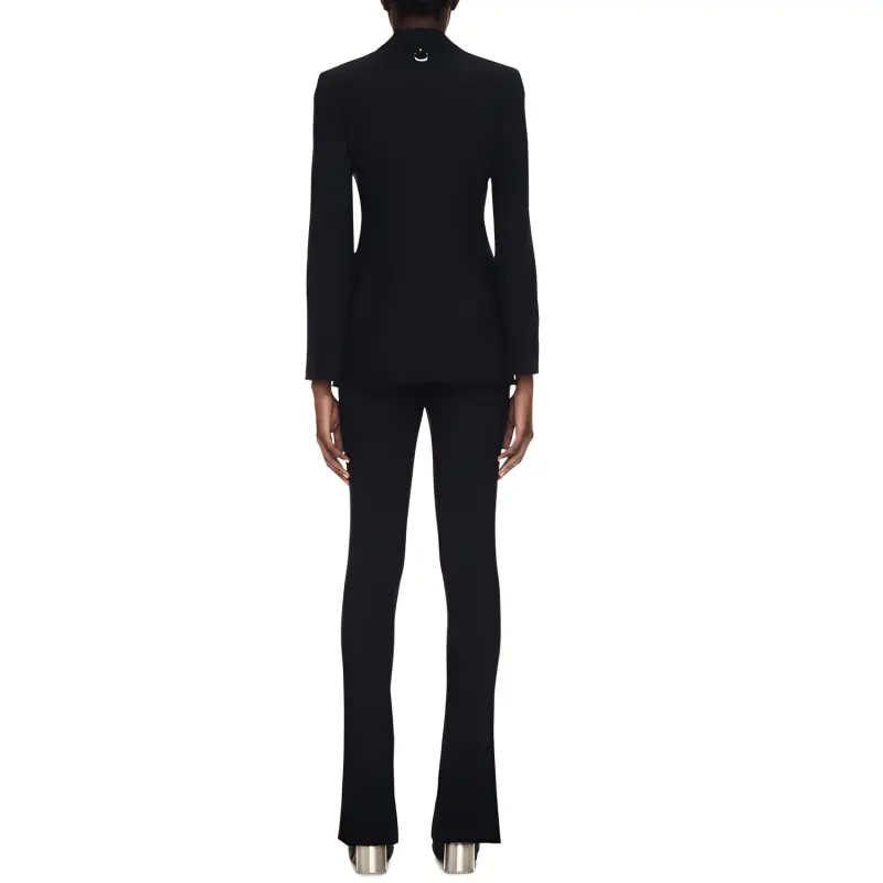 OFF WHITE Cargo Buckle Strap Single Breasted Jacket Black-2