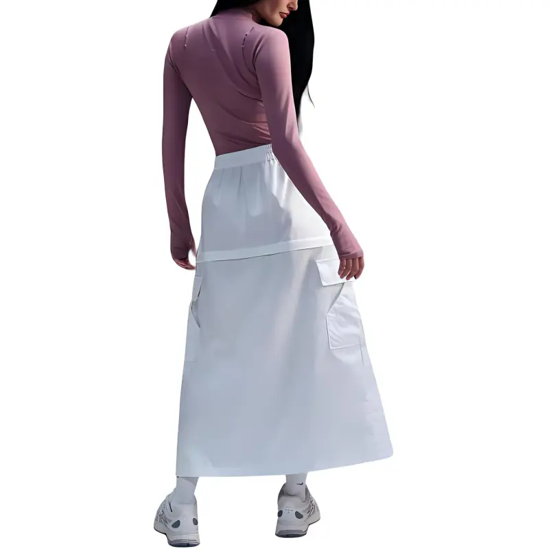 Nike Sportswear Casual Long Skirt Women's White-2
