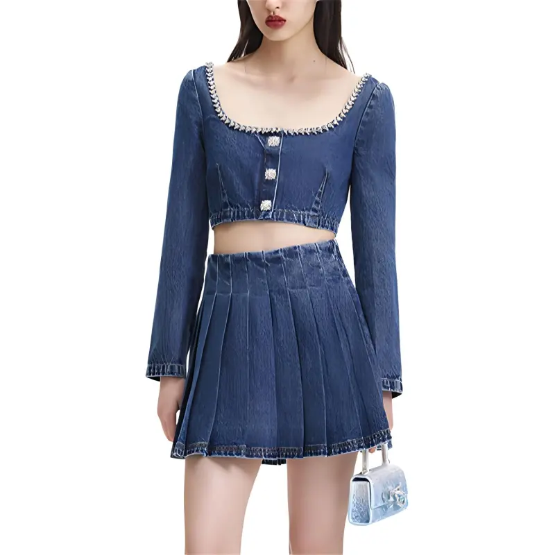 Self portrait Shirt Women's Denim Blue-1
