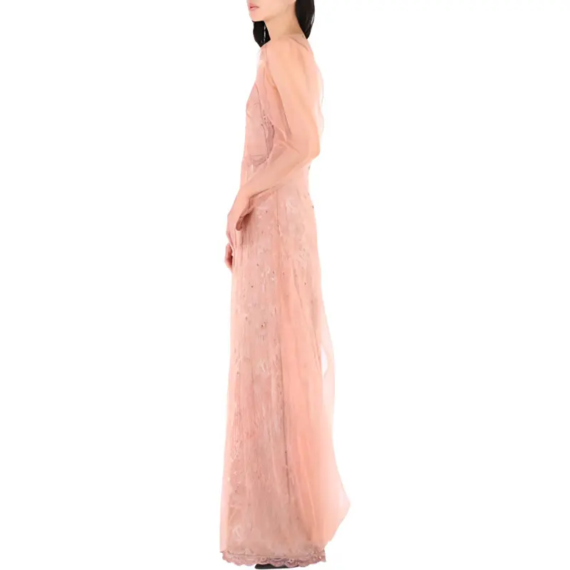 Burberry Sleeveless Dresses Women's Gray Pink-3
