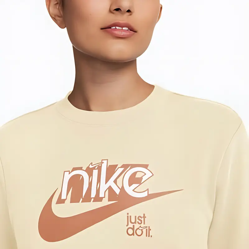 Nike Swoosh 'Coconut Milk/Amber Brown/White' Sweatshirt-2