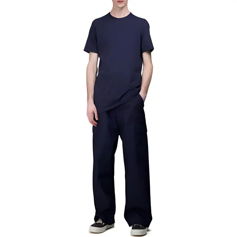 Rick Owens DRKSHDW Casual Pants Men's Blue-1