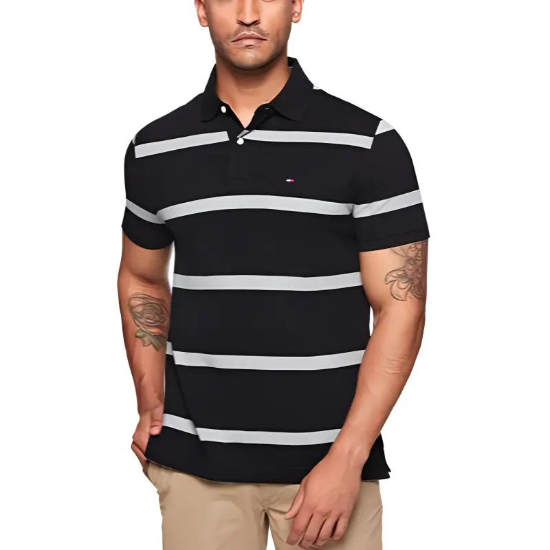 Tommy Hilfiger Polo Shirt Men's Black-1