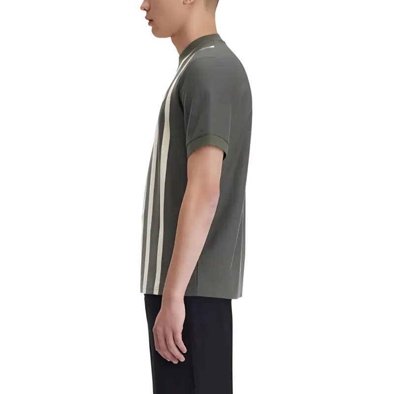 FRED PERRY Gradient Stripe T-Shirt T-Shirt Men's Gray-4