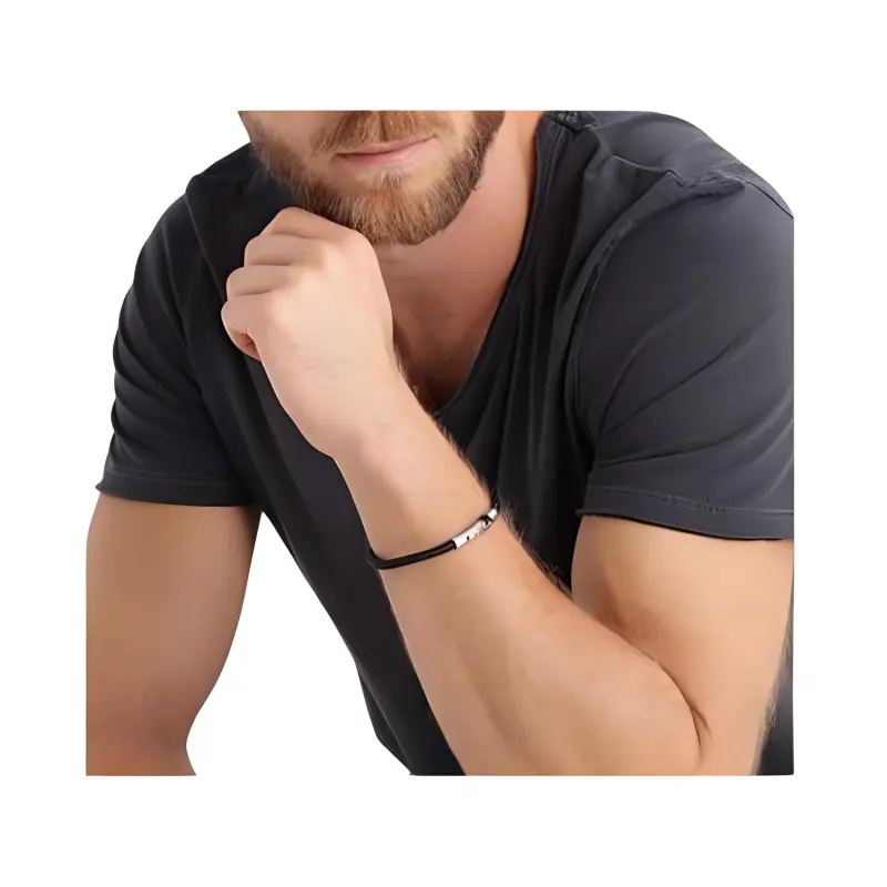 EMPORIO ARMANI Nylon Bracelets Men's Black-4