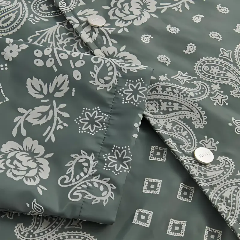 KITH Flocked Deconstructed Bandana Coaches Jacket-2