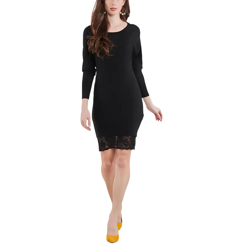 GUESS Long Sleeved Dress Women's Black-2