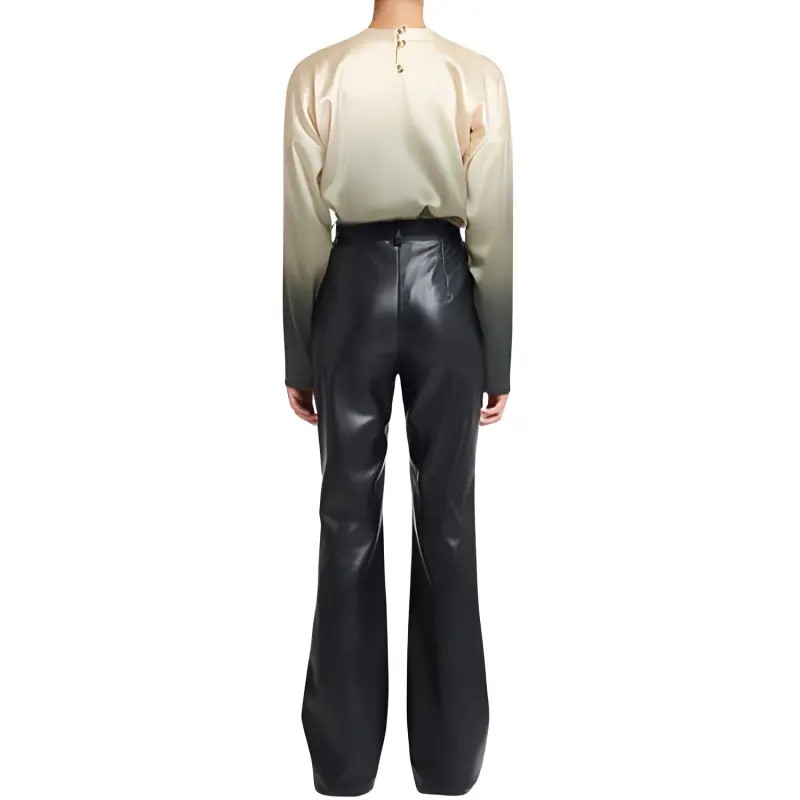 NANUSHKA Leena High-waist Flared Trousers-2