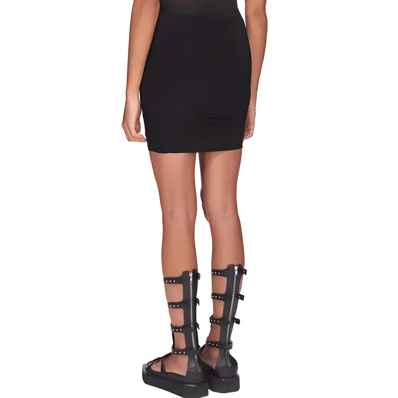 RICK OWENS Casual Short Skirts Women's Black-2
