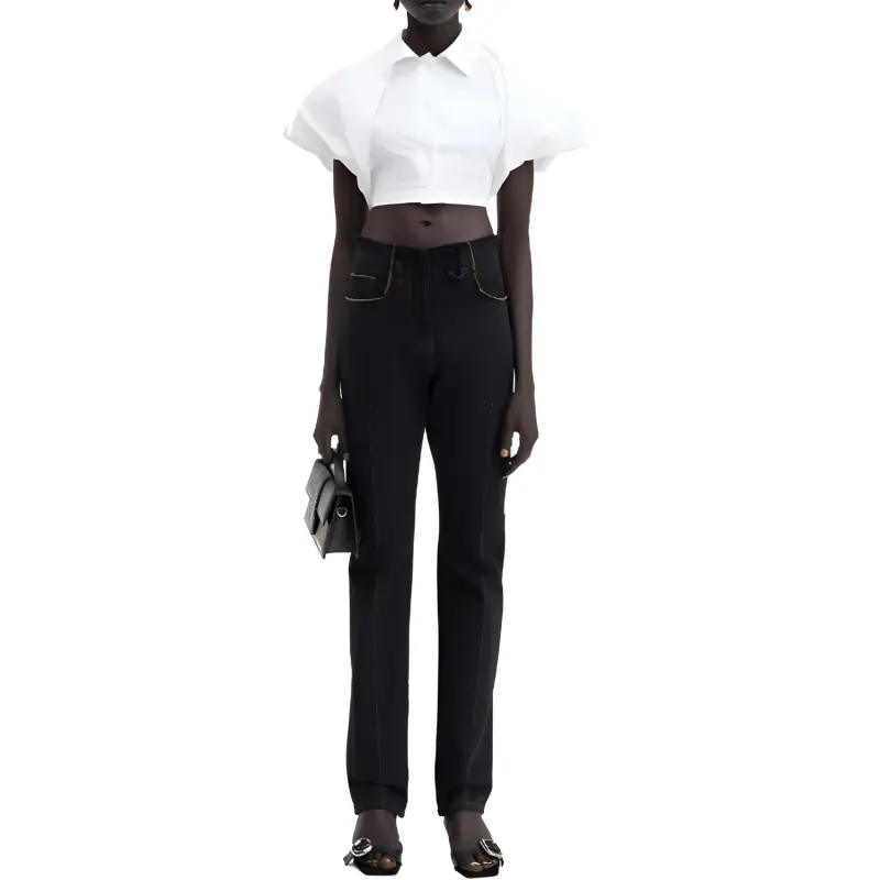 Jacquemus Jeans Women's Black Umber/Black/Brown-1