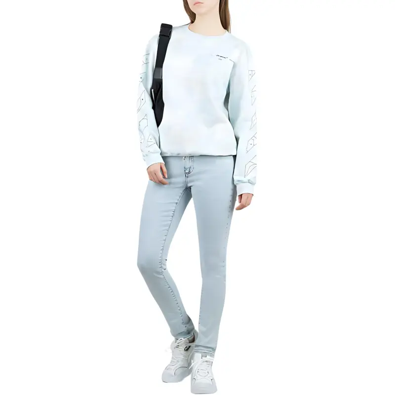 OFF WHITE Sweatshirt Regular Women's Blue-2