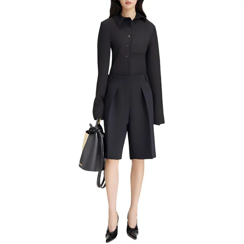 Jacquemus Le Bermuda Ovalo Bermuda Shorts 'Black'-2
